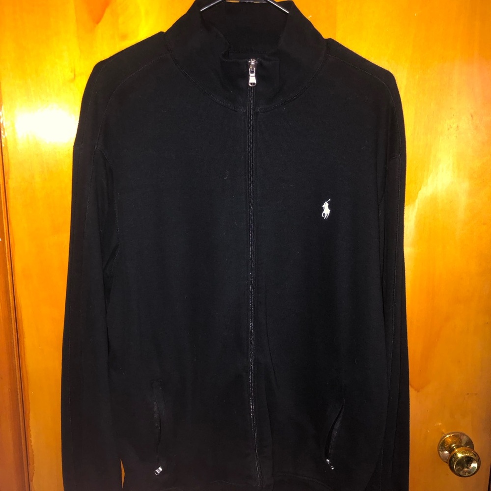 Men's Black Polo Sweater